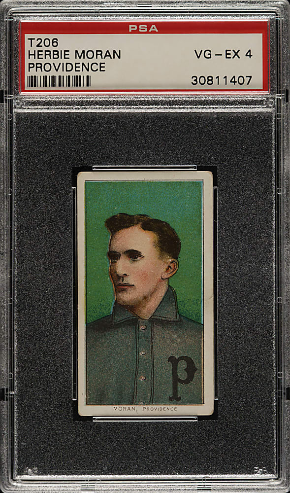 1909-1911 T206 White Border Herbie Moran PSA VG-EX 4
