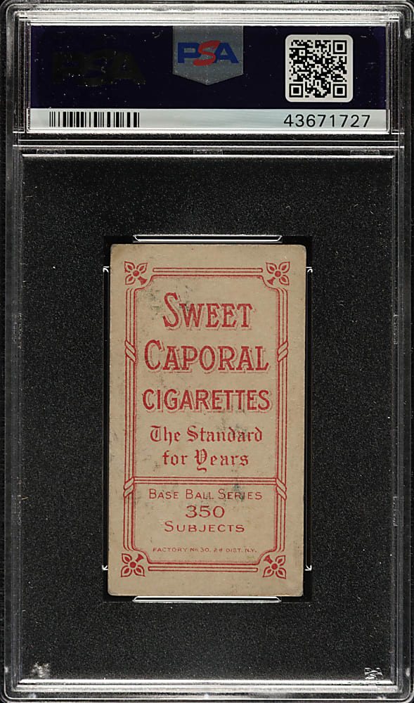 1909-1911 T206 White Border Lefty Leifield Batting PSA VG-EX 4