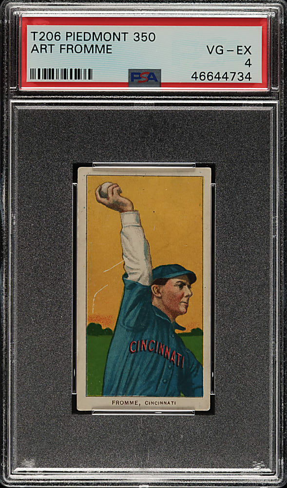 1909-1911 T206 White Border Art Fromme PSA VG-EX 4