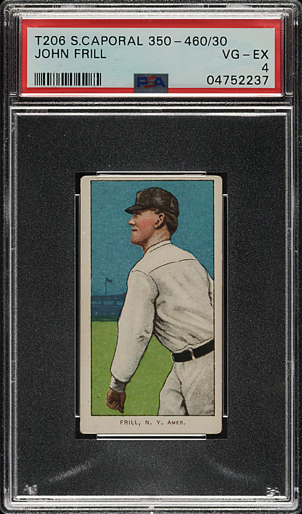 1909-1911 T206 White Border John Frill PSA VG-EX 4