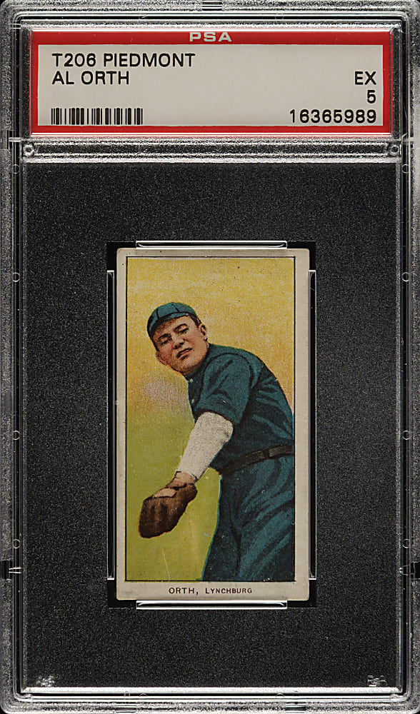 1909-1911 T206 White Border Al Orth Southern Leaguer PSA EX 5