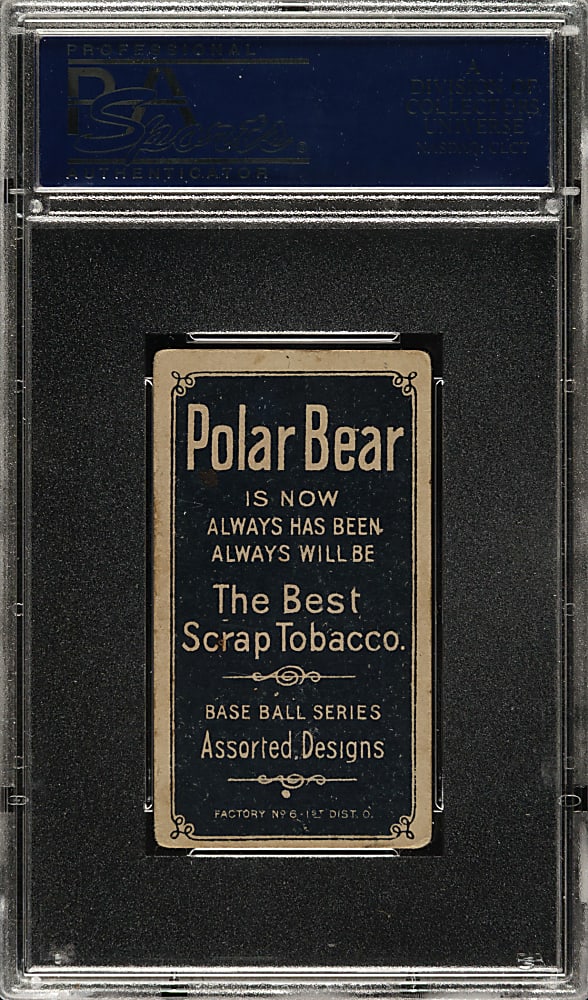 1909-1911 T206 White Border Chief Bender Pitching, No Trees in Background PSA VG 3 - Polar Bear Back