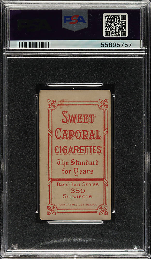 1909-1911 T206 White Border Miller Huggins Portrait PSA VG 3
