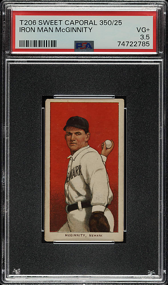 1909-1911 T206 White Border Joe "Iron Man" McGinnity PSA VG+ 3.5