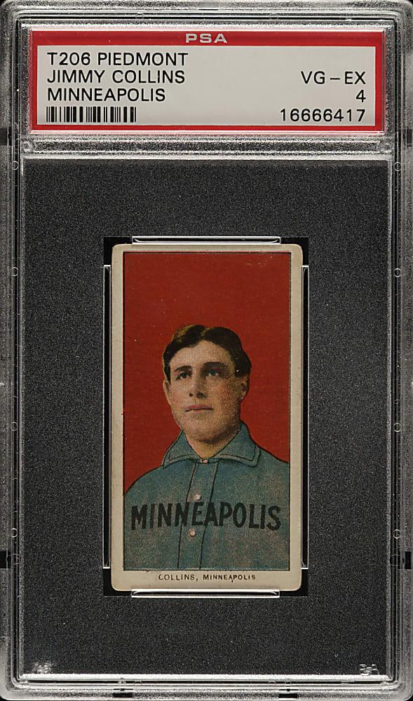 1909-1911 T206 White Border Jimmy Collins PSA VG-EX 4