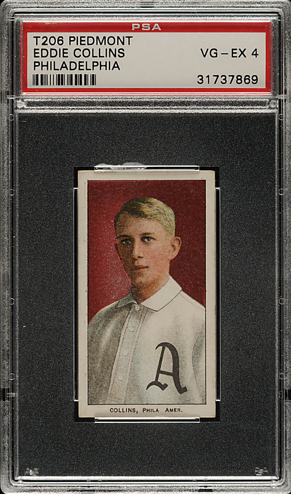 1909-1911 T206 White Border Eddie Collins PSA VG-EX 4
