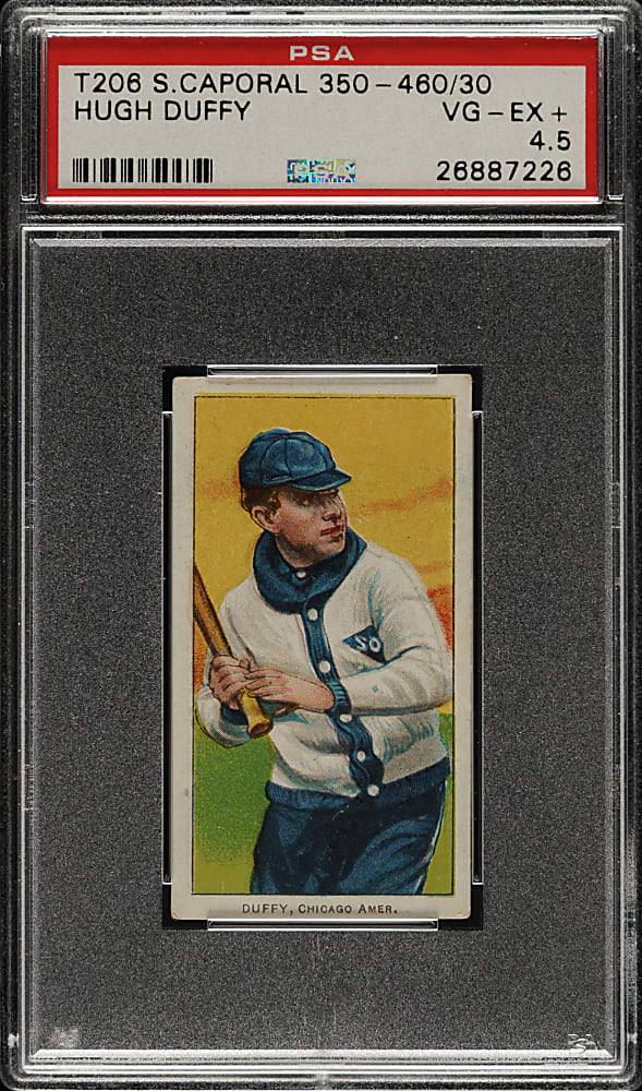 1909-1911 T206 White Border Hugh Duffy PSA VG-EX+ 4.5