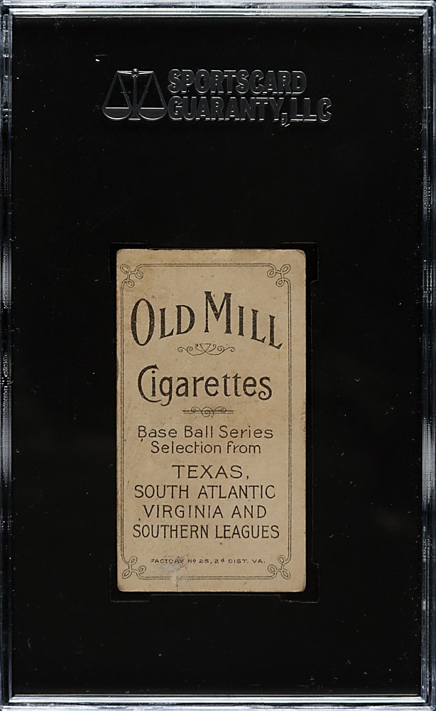 1909-1911 T206 White Border Scoops Carey Southern Leaguer SGC VG 40