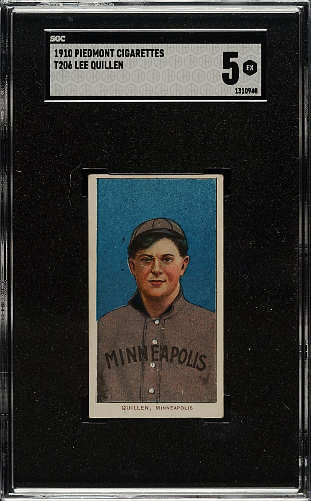 1909-1911 T206 White Border Lee Quillen SGC EX 5