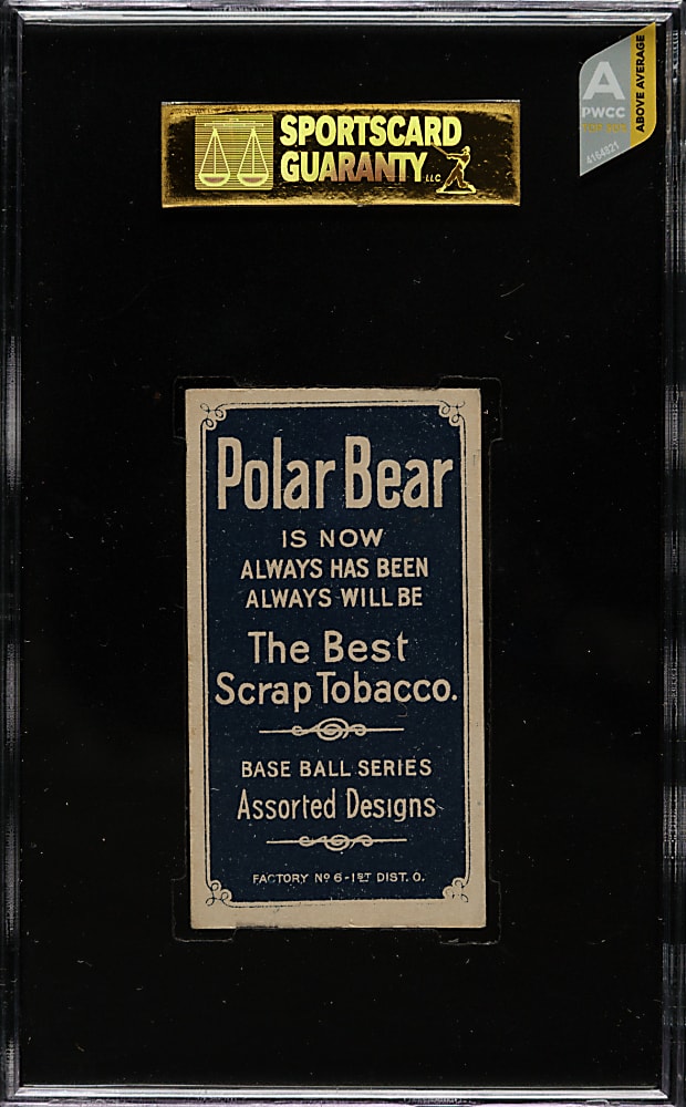 1909-1911 T206 White Border George Mullen SGC EX 60 - Polar Bear Back