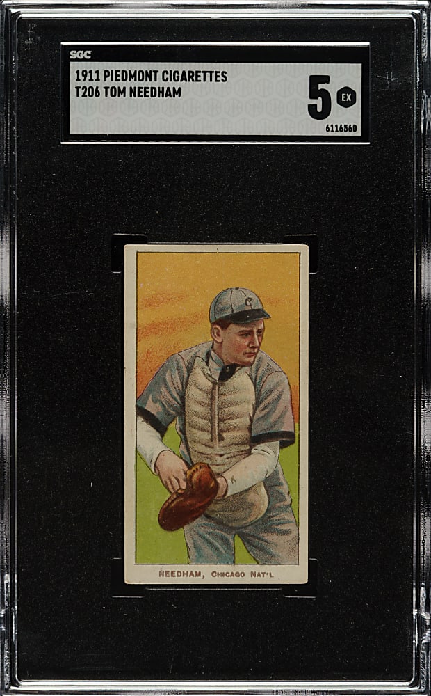 1909-1911 T206 White Border Tom Needham SGC EX 5