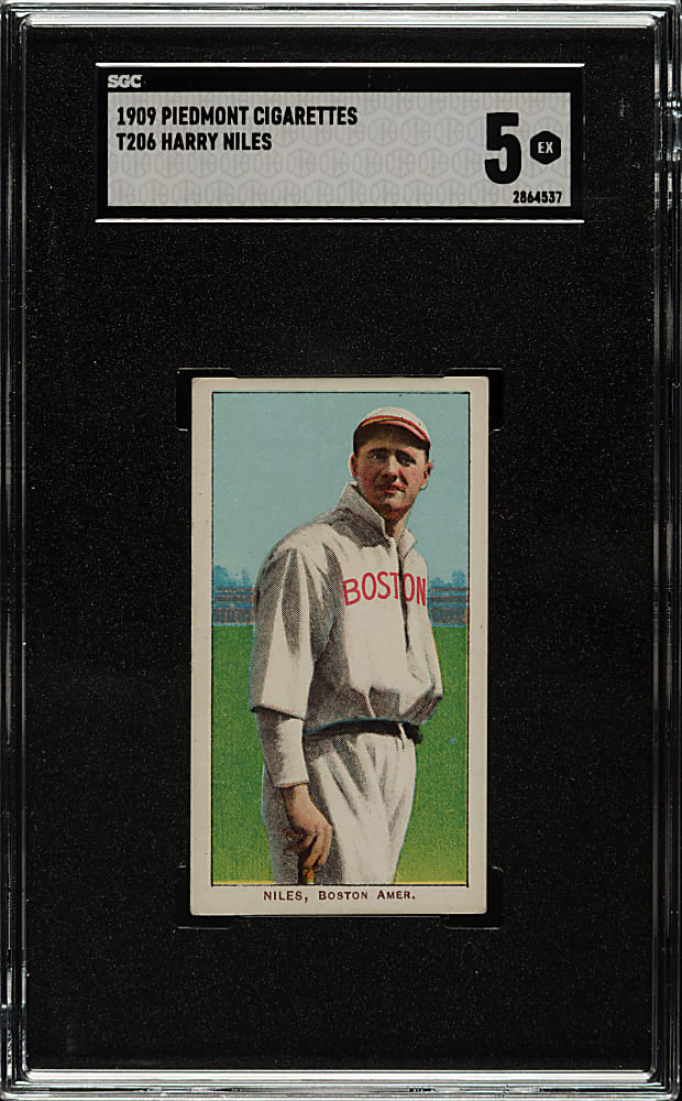 1909-1911 T206 White Border Harry Niles SGC EX 5