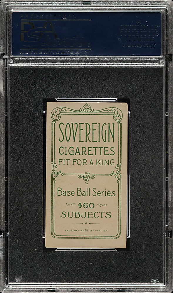 1909-1911 T206 White Border Francis Pfeffer PSA EX 5 - Sovereign 460 Back