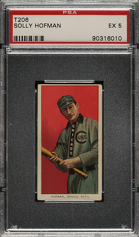 1909-1911 T206 White Border Solly Hofman PSA EX 5