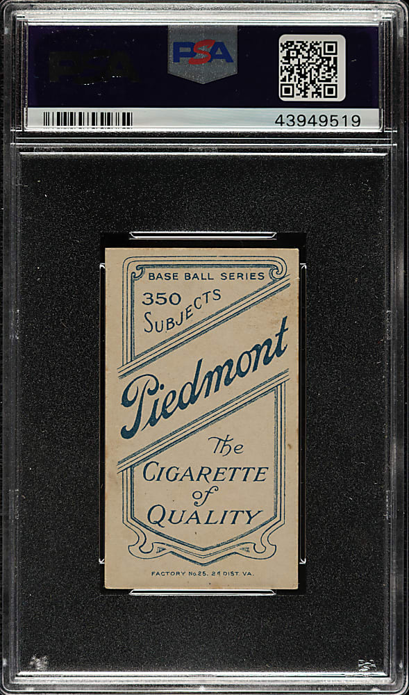 1909-1911 T206 White Border Bull Durham PSA EX 5