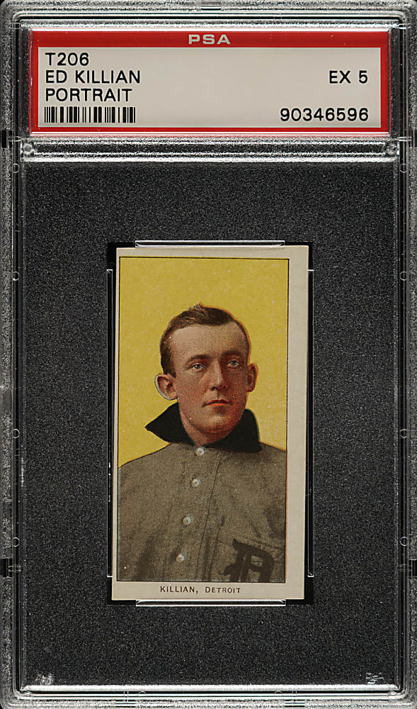 1909-1911 T206 White Border Ed Killian Portrait PSA EX 5