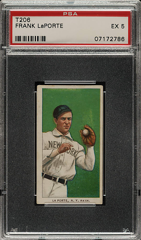 1909-1911 T206 White Border Frank LaPorte PSA EX 5