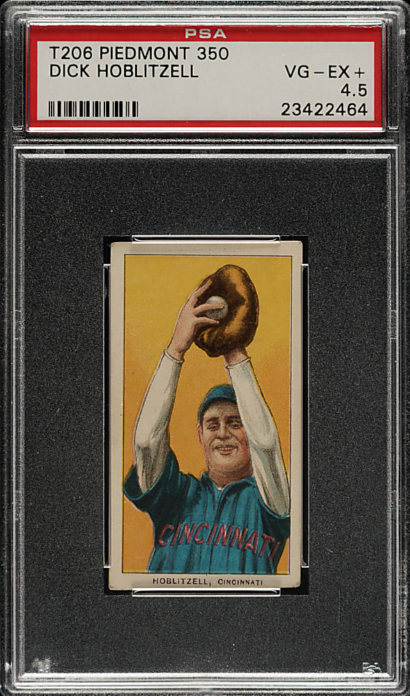 1909-1911 T206 White Border Dick Hoblitzell PSA VG-EX+ 4.5