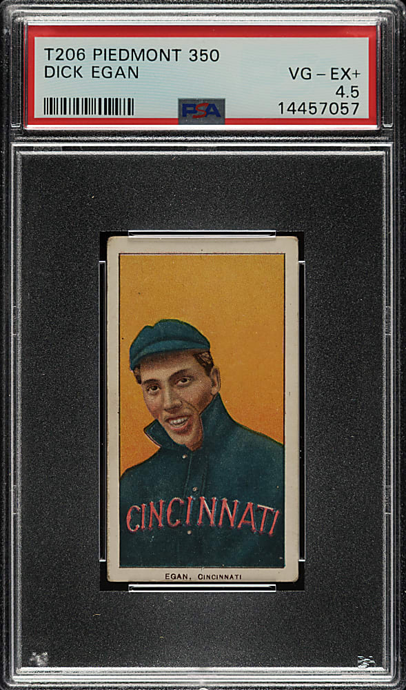 1909-1911 T206 White Border Dick Egan PSA VG-EX+ 4.5