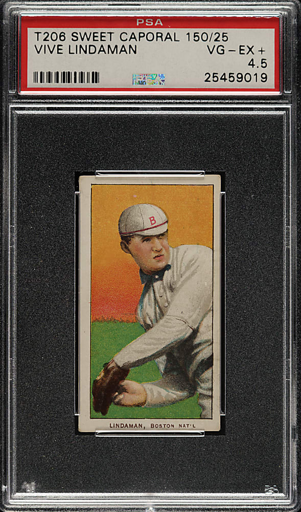 1909-1911 T206 White Border Vive Lindaman PSA VG-EX+ 4.5