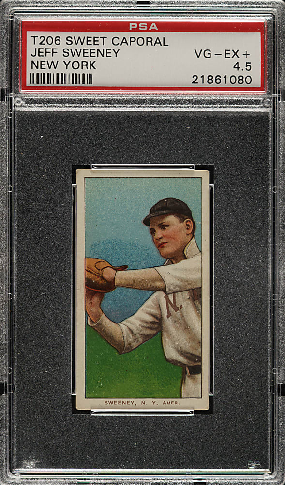 1909-1911 T206 White Border Jeff Sweeney PSA VG-EX+ 4.5