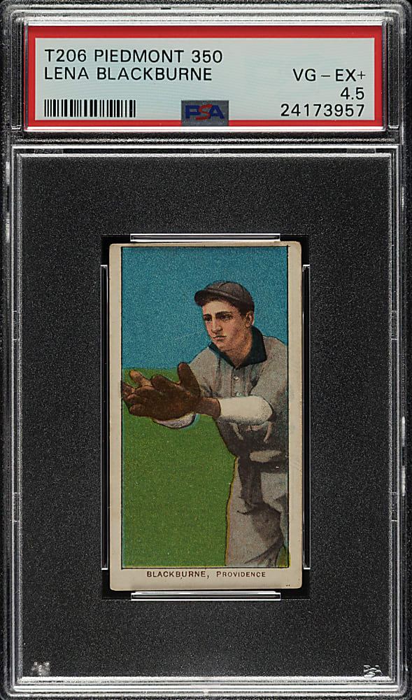 1909-1911 T206 White Border Lena Blackburne PSA VG-EX+ 4.5