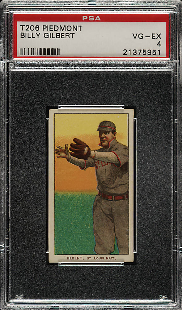 1909-1911 T206 White Border Billy Gilbert PSA VG-EX 4