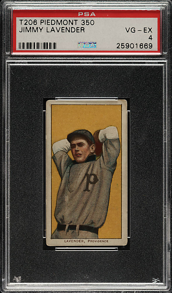 1909-1911 T206 White Border Jimmy Lavender PSA VG-EX 4