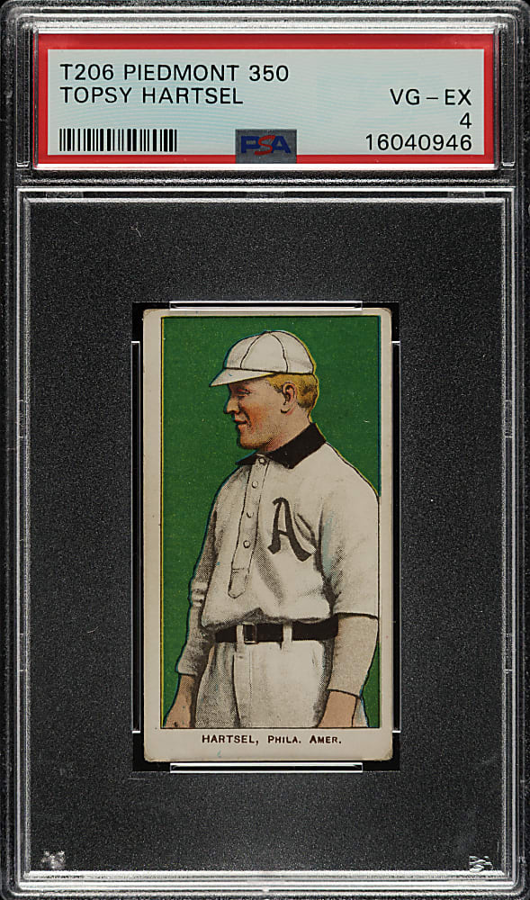 1909-1911 T206 White Border Topsy Hartsel PSA VG-EX 4