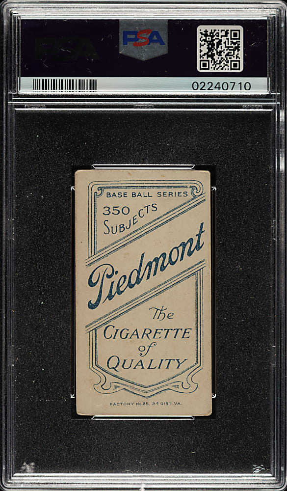 1909-1911 T206 White Border Nap Rucker Throwing PSA VG-EX 4