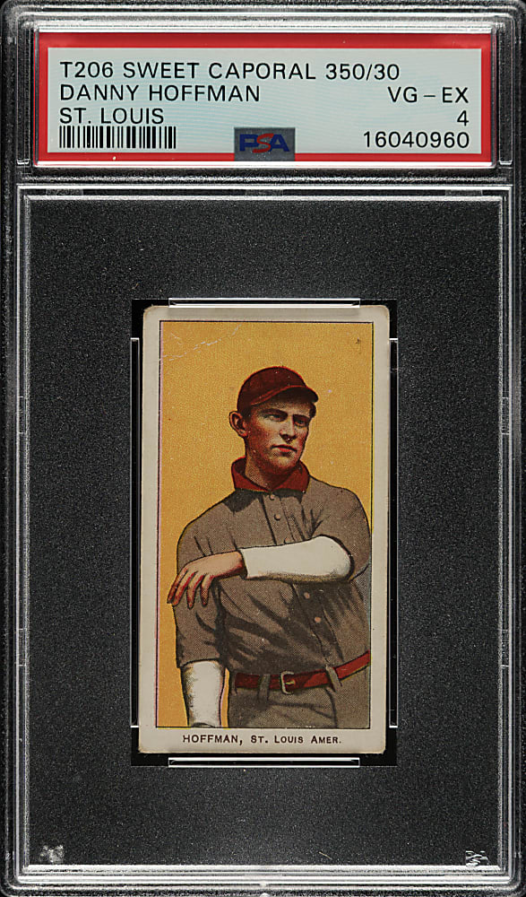 1909-1911 T206 White Border Danny Hoffman PSA VG-EX 4