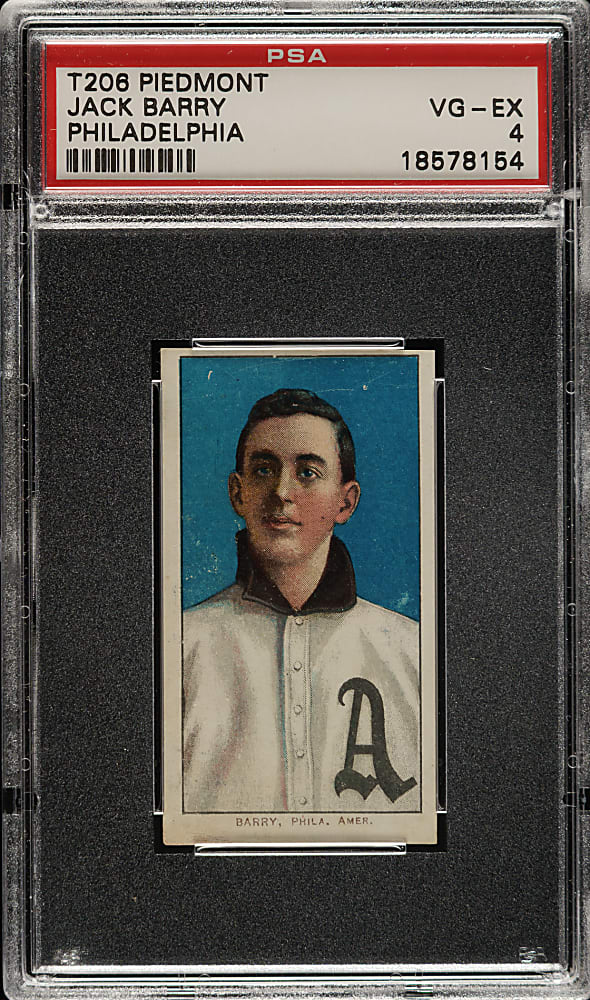 1909-1911 T206 White Border Jack Barry PSA VG-EX 4
