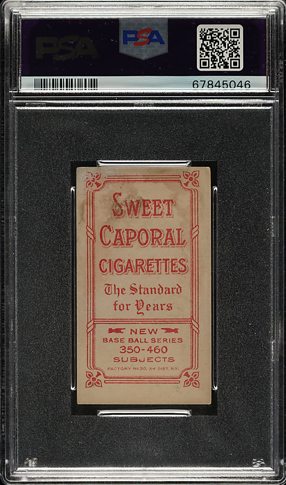 1909-1911 T206 White Border Hal Chase Holding Trophy PSA POOR 1
