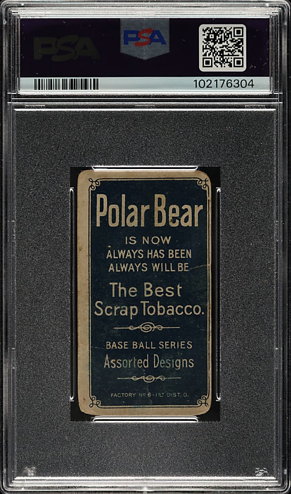 1909-1911 T206 White Border Roy Brashear PSA POOR 1 - Polar Bear Back
