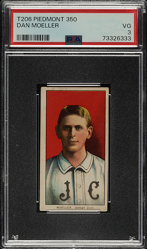 1909-1911 T206 White Border Dan Moeller PSA VG 3
