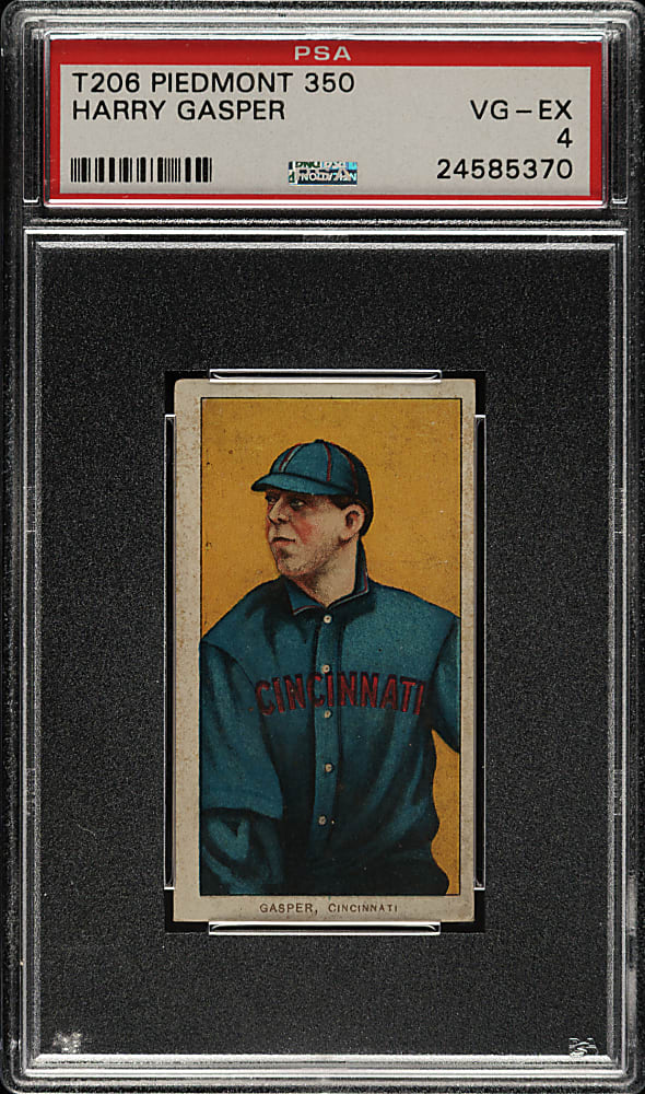 1909-1911 T206 White Border Harry Gasper PSA VG-EX 4