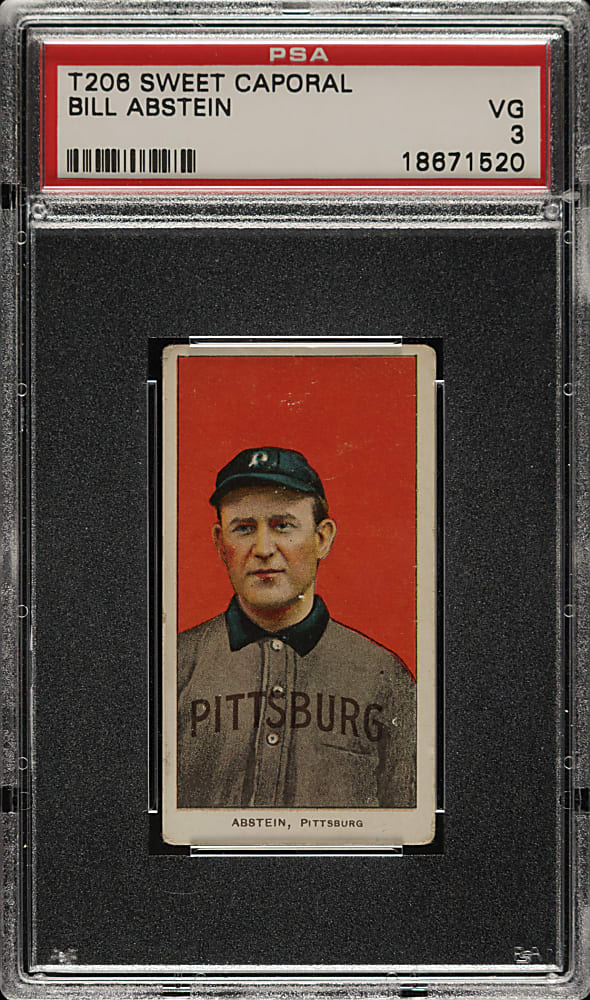 1909-1911 T206 White Border Bill Abstein PSA VG 3
