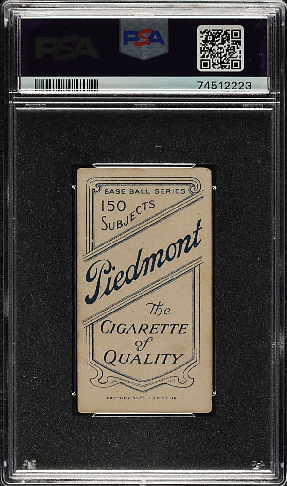 1909-1911 T206 White Border Red Kleinow New York with Bat PSA VG 3