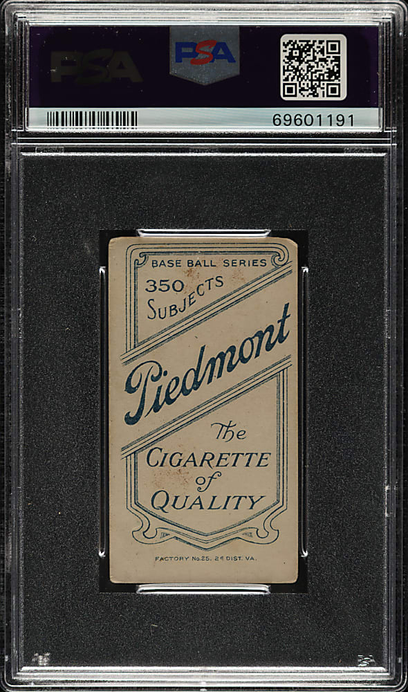 1909-1911 T206 White Border Jack Quinn PSA VG 3