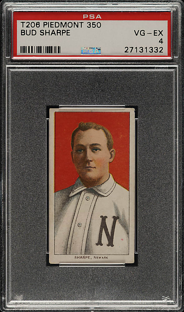 1909-1911 T206 White Border Bud Sharpe PSA VG-EX 4