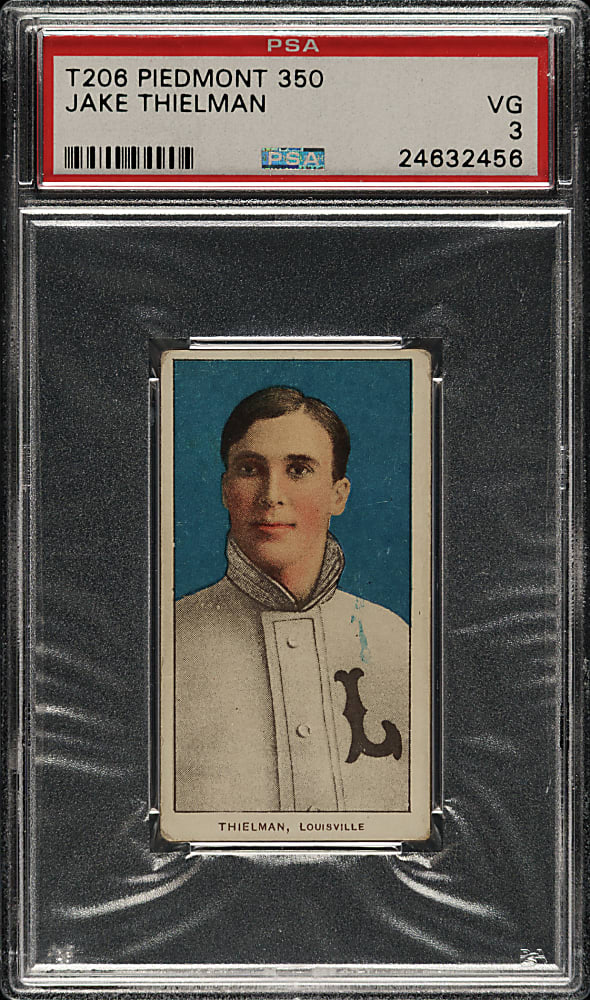 1909-1911 T206 White Border Jake Thielman PSA VG 3