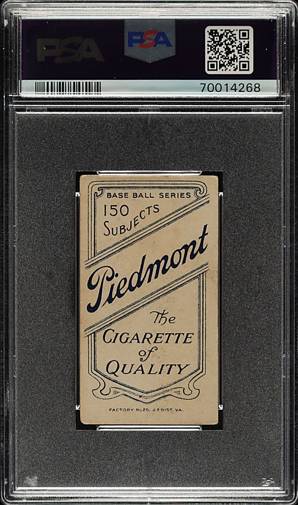 1909-1911 T206 White Border Frank Smith Chicago, F. Smith on Front PSA VG+ 3.5