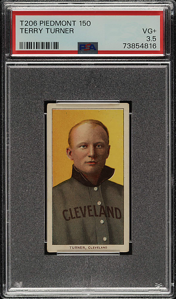 1909-1911 T206 White Border Terry Turner PSA VG+ 3.5