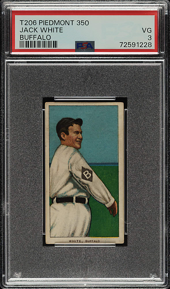 1909-1911 T206 White Border Jack White PSA VG 3