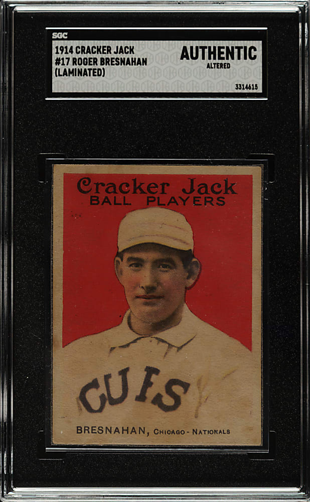 1914 E145 Cracker Jack #17 Roger Bresnahan SGC Authentic