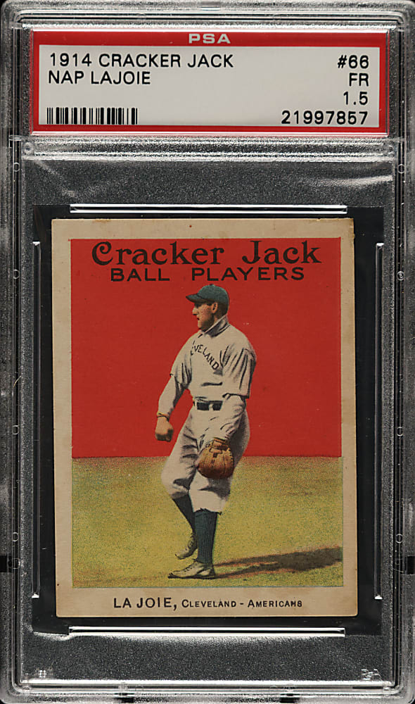 1914 E145 Cracker Jack #66 Nap Lajoie PSA FAIR 1.5