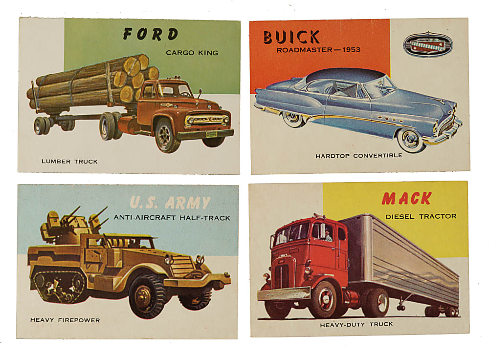 1953-1954 Topps "World On Wheels" Complete Low-Number Set (160)