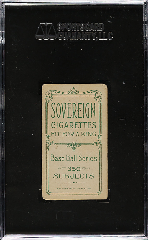 1909-1911 T206 White Border Mike Mitchell SGC VG 40 - Sovereign 350 Back