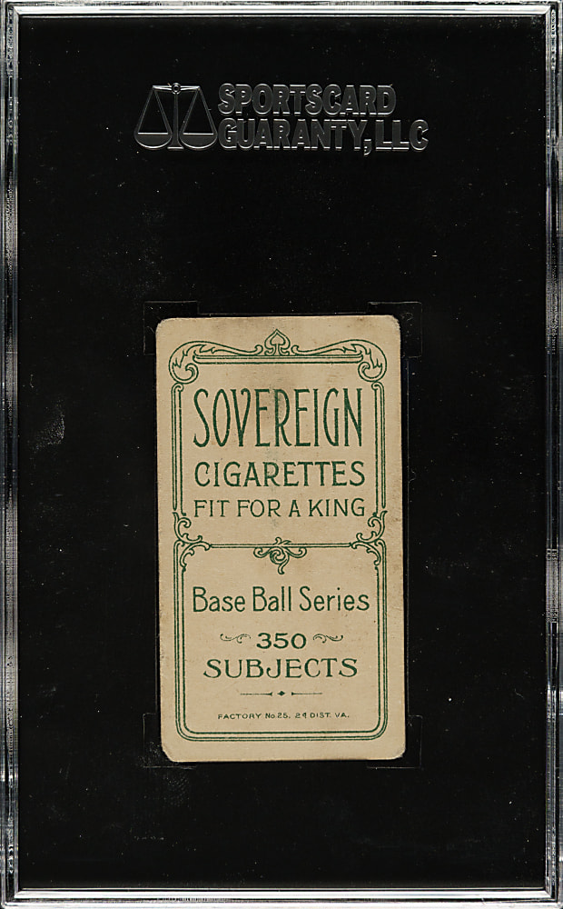 1909-1911 T206 White Border Lee Quillen SGC VG 40 - Sovereign 350 Back