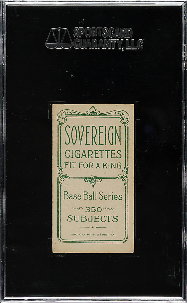 1909-1911 T206 White Border Hunky Shaw SGC VG/EX 50 - Sovereign 350 Back